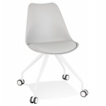 Design office chair on wheels ALVIZE (grey)