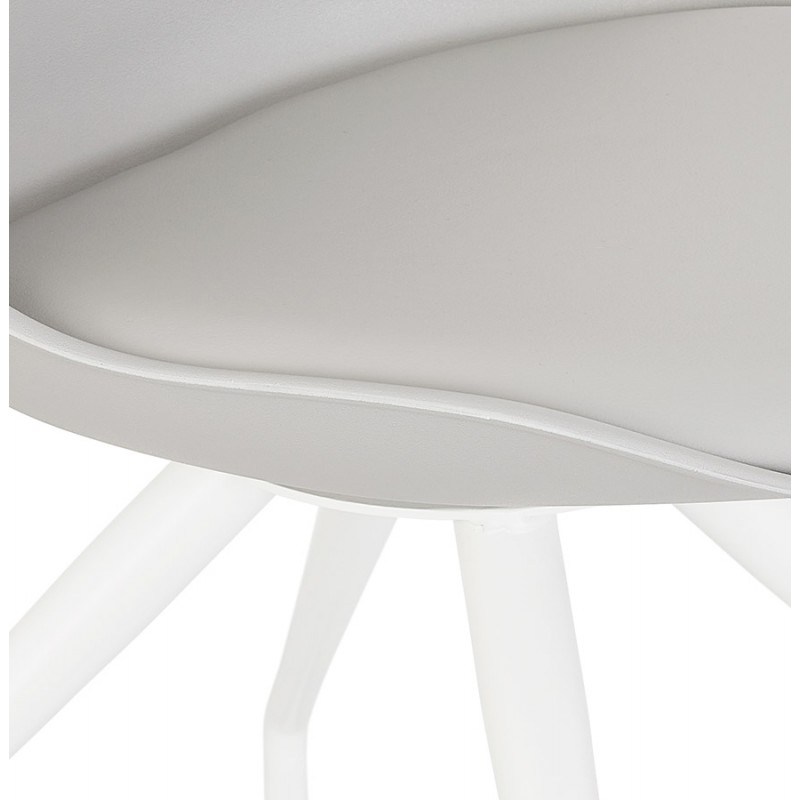 Chaise de bureau design sur roulettes ALVIZE (gris) - image 59876