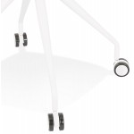 Silla de oficina de diseño sobre ruedas ALVIZE (blanca)