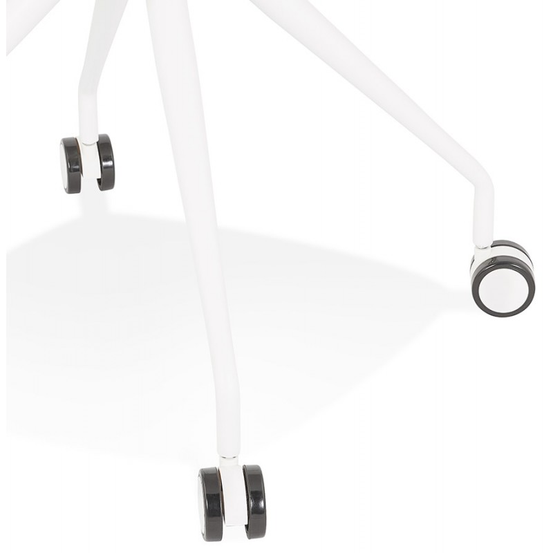 Chaise de bureau design sur roulettes ALVIZE (blanc) - image 59887