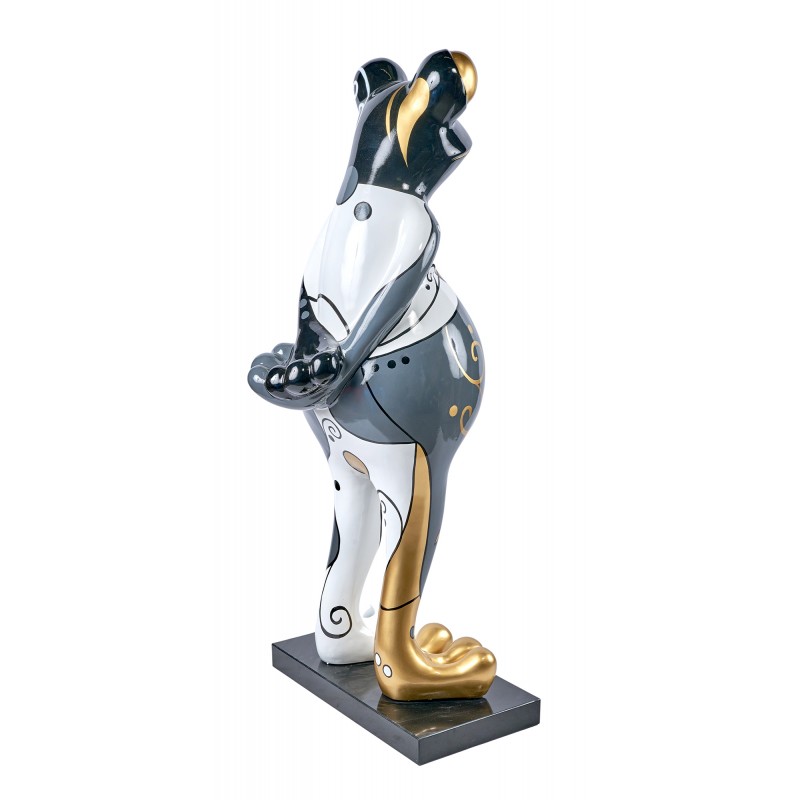 Statua decorativa in resina FROG (H145 cm) (bianco, grigio, oro) - image 59995
