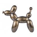 Decorative resin statue DOG BALLOON patinated (H90 cm / L102 cm) (gold)