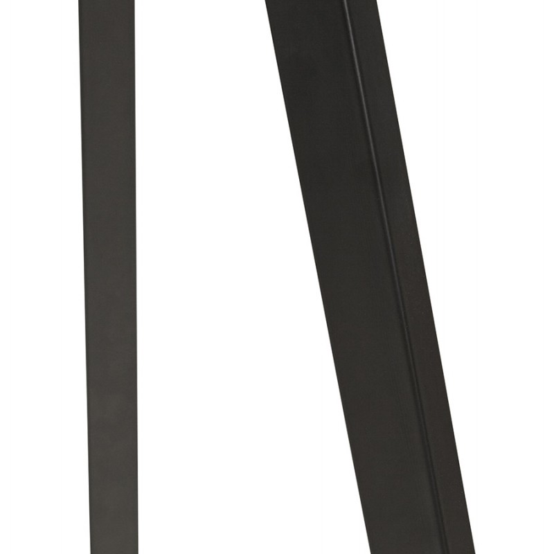 Trípode de pie en madera negra y ratán MAXOU (natural) - image 60206