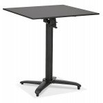 Foldable terrace table square foot black ROSIE (black) (68x68 cm)