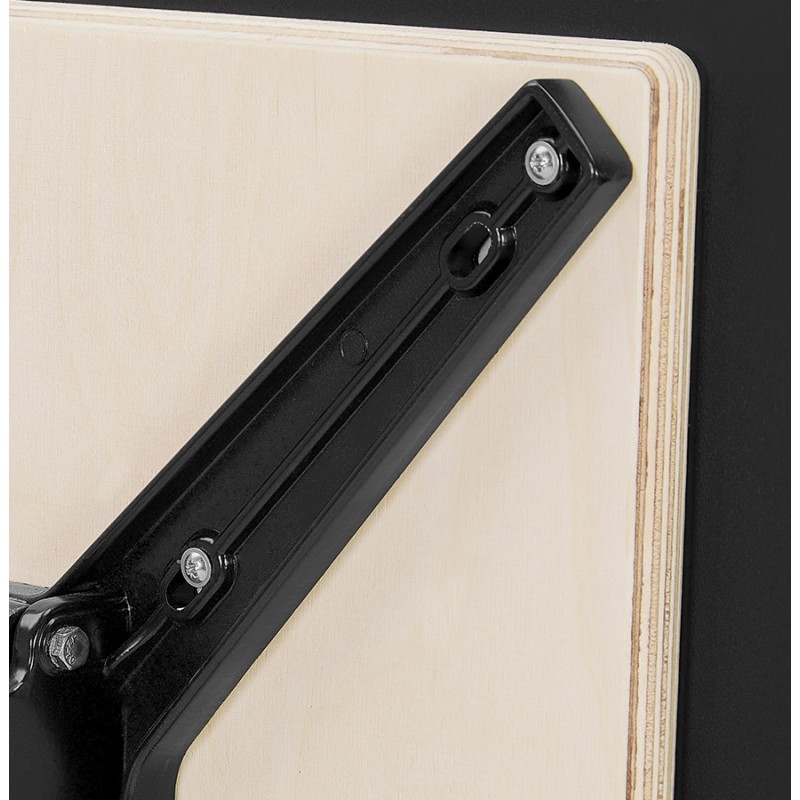 Table de terrasse pliable carrée pied noir ROSIE (noir) (68x68 cm) - image 60229