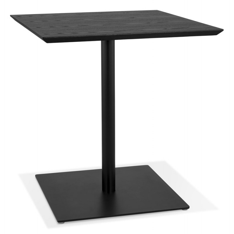 Mesa de diseño pie cuadrado negro ADRIANA (negro) (70x70 cm) - image 60244