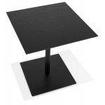 Tavolo di design piede quadrato nero ADRIANA (nero) (70x70 cm)