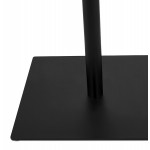 Mesa de diseño pie cuadrado negro ADRIANA (negro) (70x70 cm)