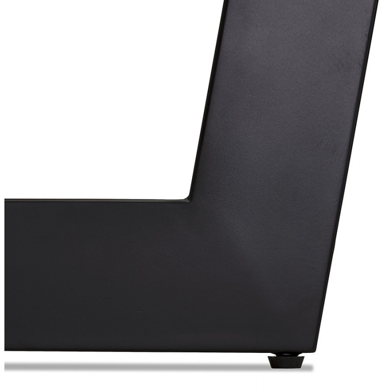 Table à manger ronde design pied noir WANNY (Ø 140 cm) (noir) - image 60258