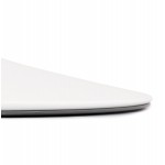 Table à manger ronde design pied blanc SHORTY (Ø 80 cm) (naturel)
