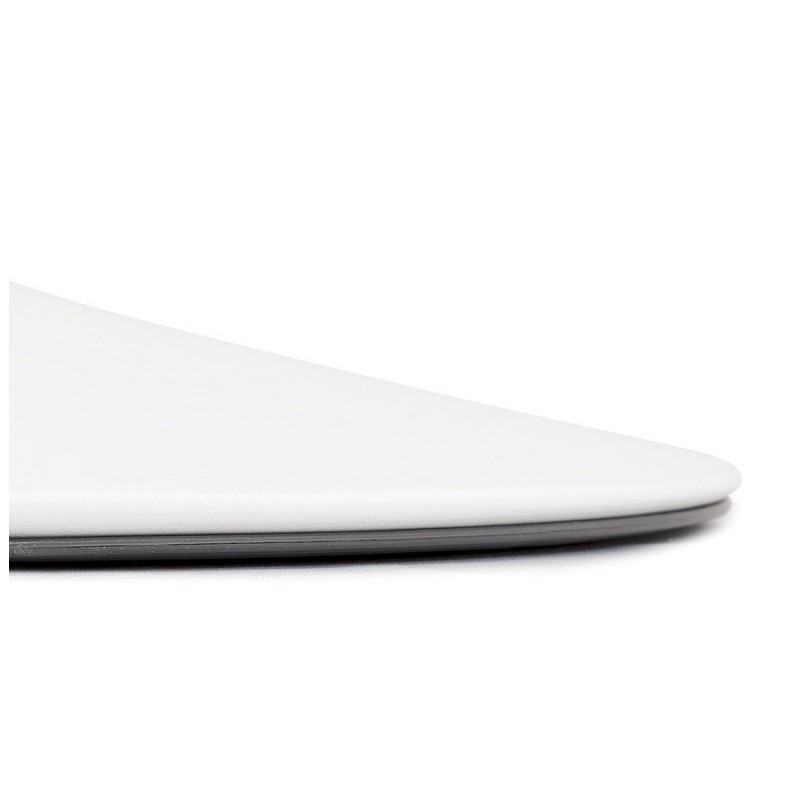 Table à manger ronde design pied blanc SHORTY (Ø 80 cm) (naturel) - image 60266