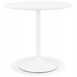 Round dining table design white foot CHARLINE (Ø 80 cm) (white)