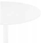 Runder Esstisch Design weißer Fuß CHARLINE (Ø 80 cm) (weiß)