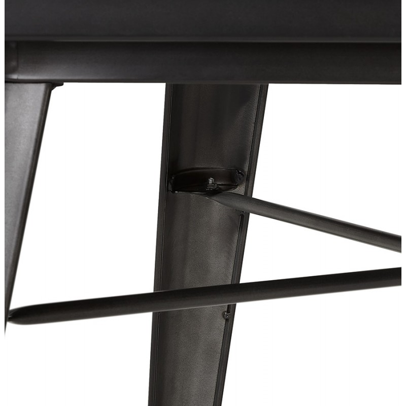Square industrial dining table ALBANE (dark grey) (76x76 cm) - image 60294