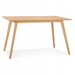 Tavolo da scrivania dritto di design MAYA (finitura naturale) (80x120 cm)