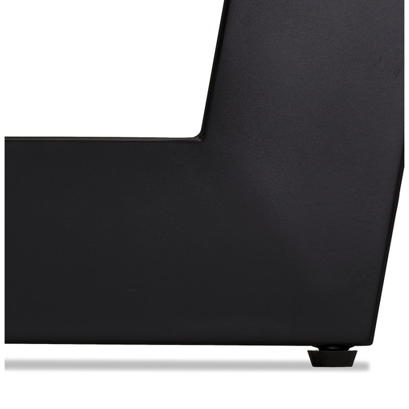 Mesa de comedor de diseño en madera y metal EMILIE (negro) (140x140 cm) - image 60321