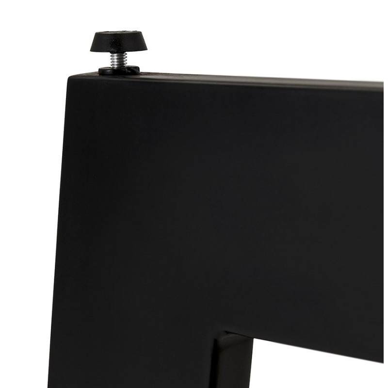 Tavolo da pranzo di design in legno e metallo EMILIE (nero) (140x140 cm) - image 60322
