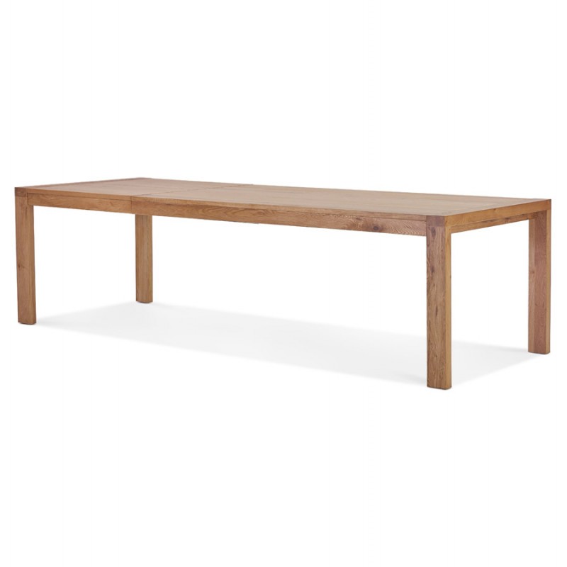 Extendable dining table in FLORA oak (natural finish) (100x200-280 cm) - image 60333