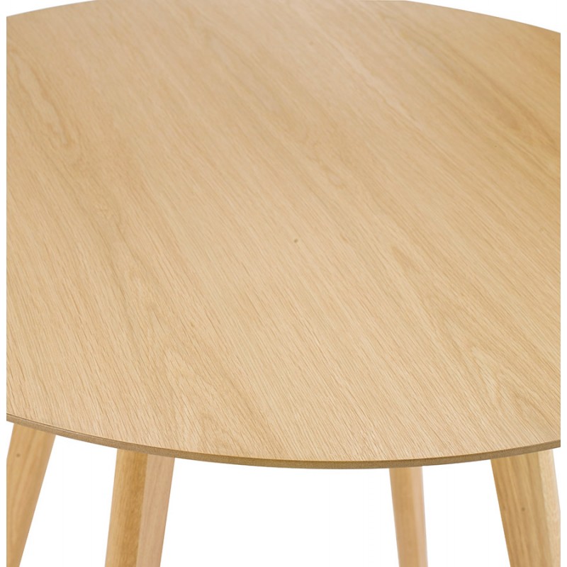 Table à manger ronde design scandinave ALICIA (Ø 90 cm) (naturel) - image 60357