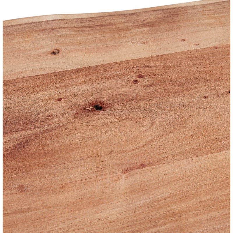 Table à manger en bois massif d'acacia LANA (90x160 cm) (finition naturel) - image 60423