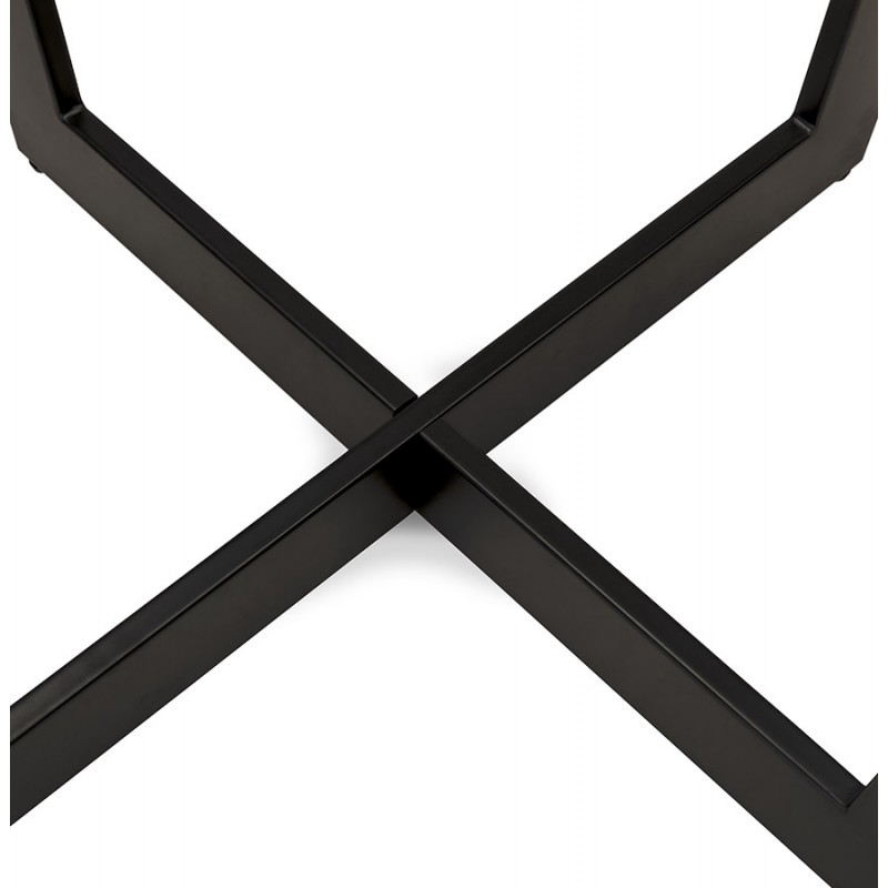 Round dining table design black foot WANNY (Ø 120 cm) (black) - image 60439