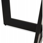 Mesa de comedor redonda diseño black foot WANNY (Ø 120 cm) (negro)