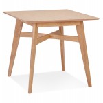 Dining table design square wooden MARTIAL (80x80 cm) (natural)