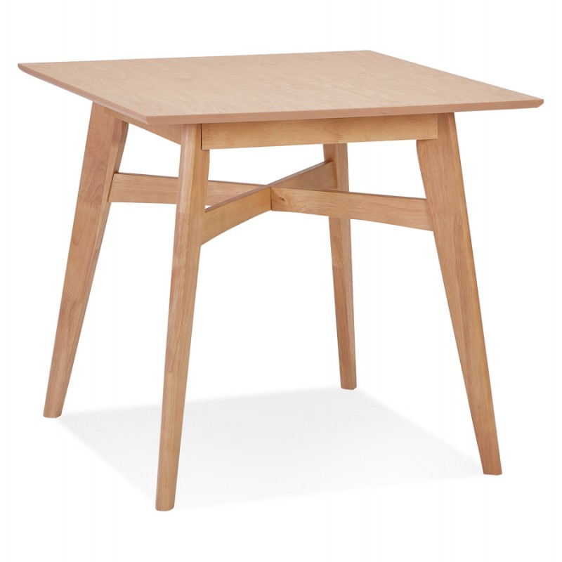 Tavolo da pranzo design quadrato in legno MARTIAL (80x80 cm) (naturale) - image 60595
