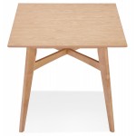 Mesa de comedor de diseño cuadrada de madera MARTIAL (80x80 cm) (natural)