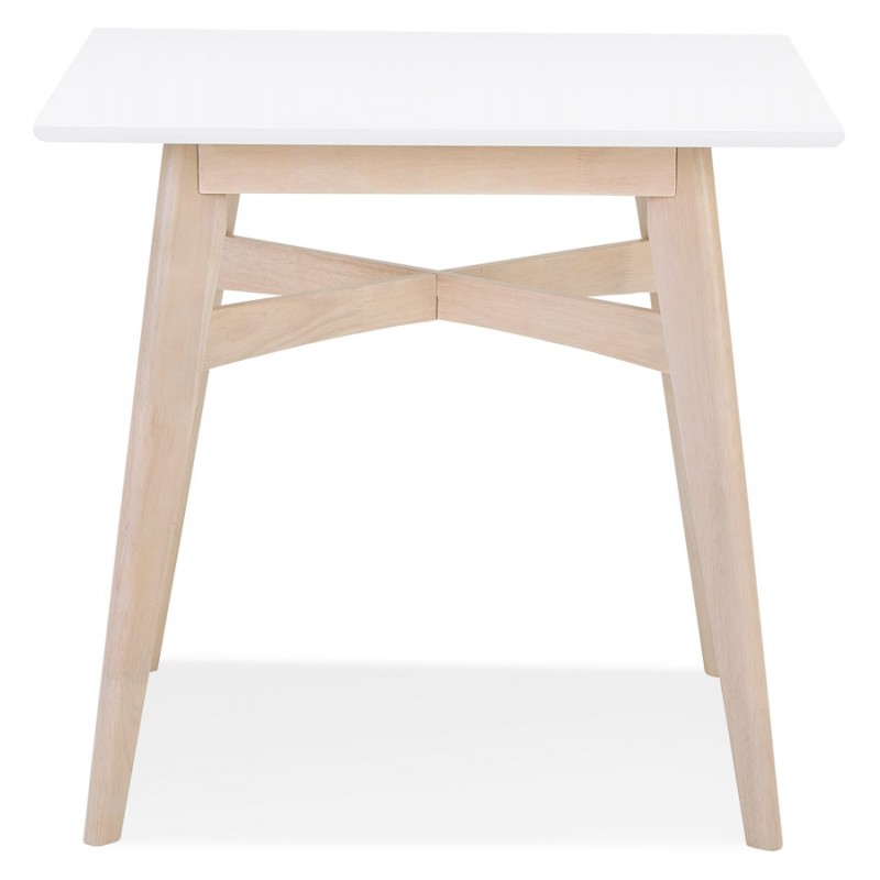Design square wooden dining table MARTIAL (80x80 cm) (white) - image 60608