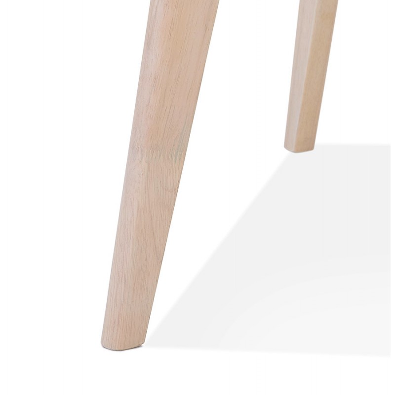 Table de repas design carré en bois MARTIAL (80x80 cm) (blanc) - image 60615