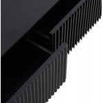 Meuble TV design 3 tiroirs 160 cm GASTON (noir)