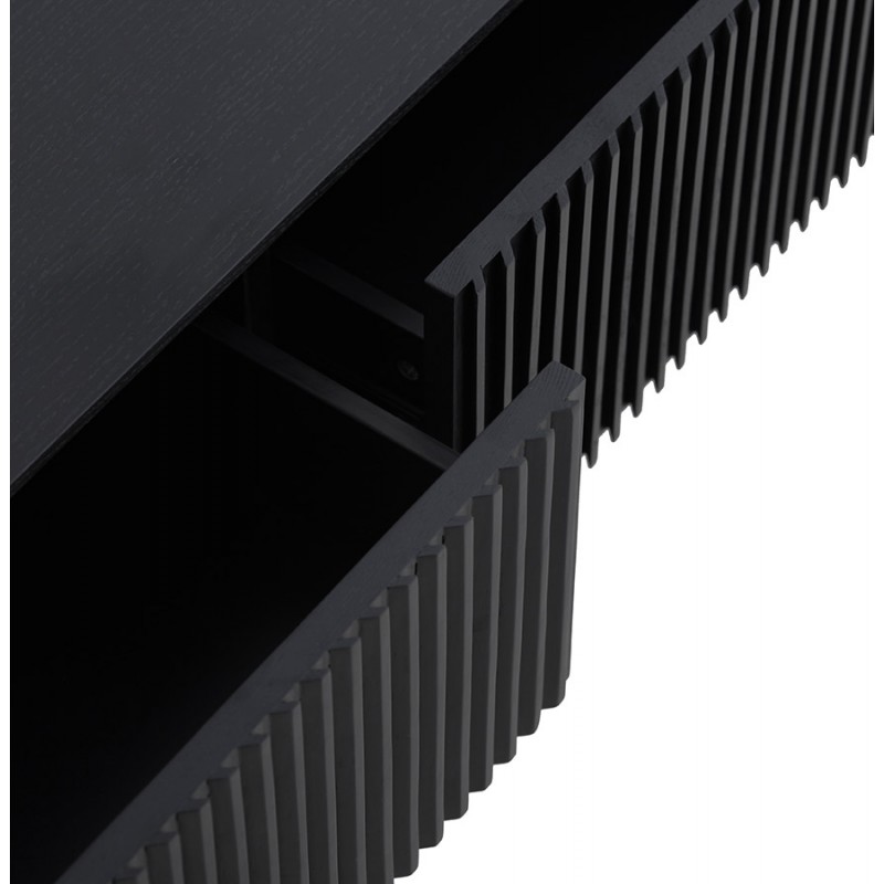 Soporte de TV diseño 3 cajones 160 cm GASTON (negro) - image 60708