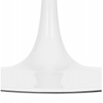 Table basse design ronde pied blanc (Ø 90) MARTHA (blanc)