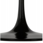 Coffee table design round foot black (Ø 90) MARTHA (black)