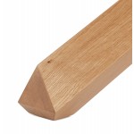 Runder Design-Couchtisch aus Holz NICOLE (Ø 80 cm) (matt weiß poliert)