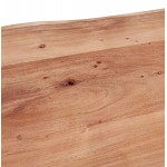 Table de salon en bois massif d'acacia LANA (115x65 cm) (naturel)