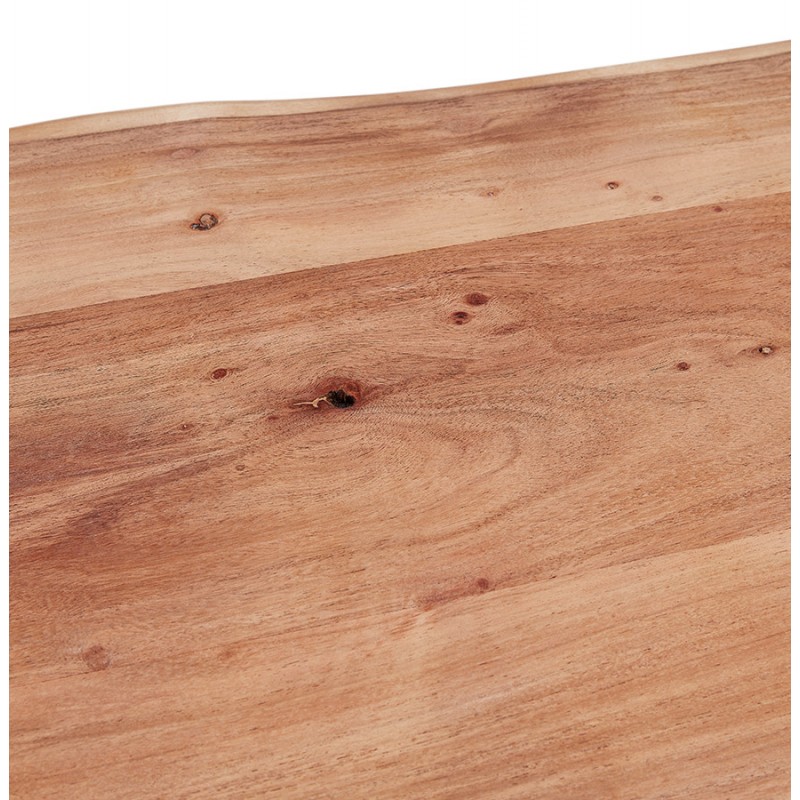Table de salon en bois massif d'acacia LANA (115x65 cm) (naturel) - image 60789