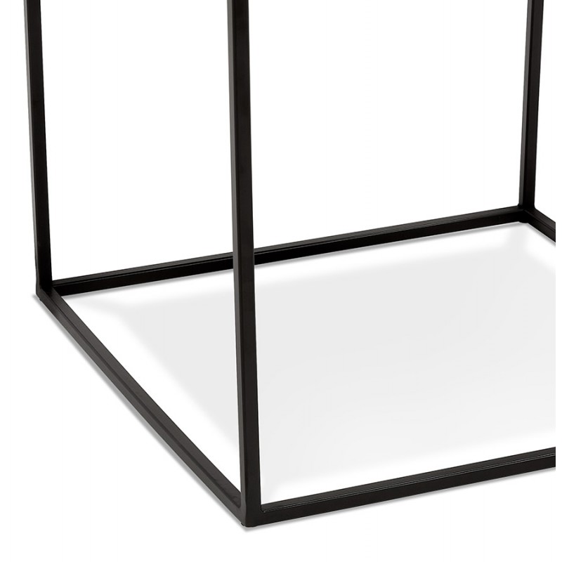 Table d'appoint style industriel en métal CHARLINE (noir) - image 60798