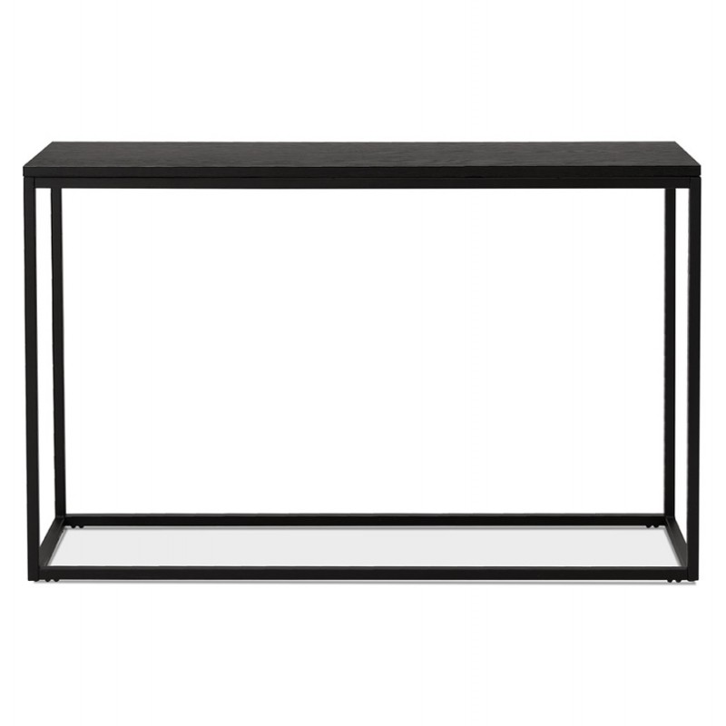 Consola de diseño en madera y metal negro ROSALINE (120x35 cm) (negro) - image 60814