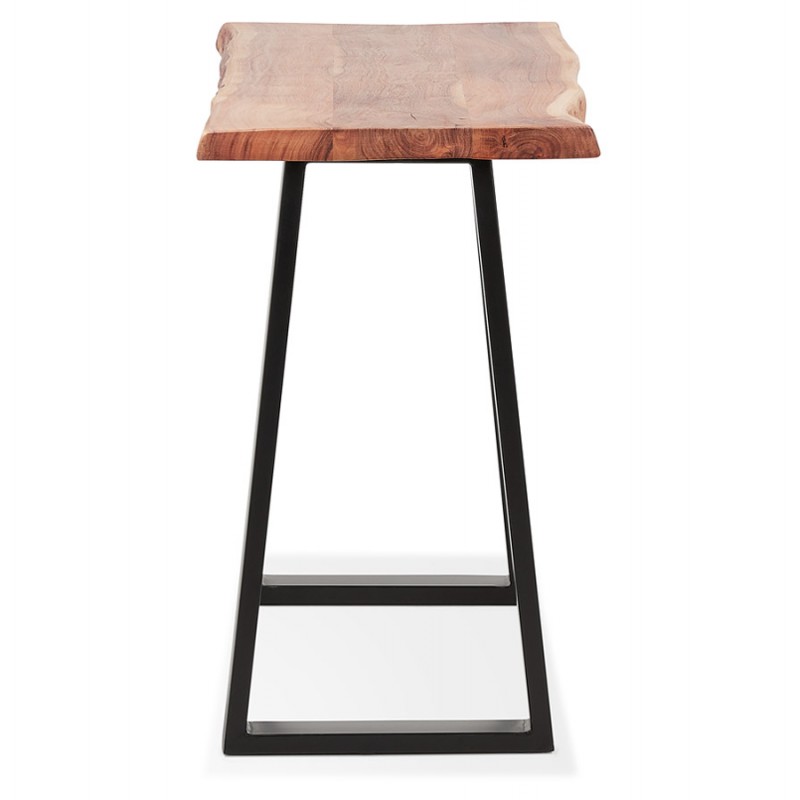 Design console in solid acacia wood and black metal LANA (45x130 cm) (natural) - image 60823