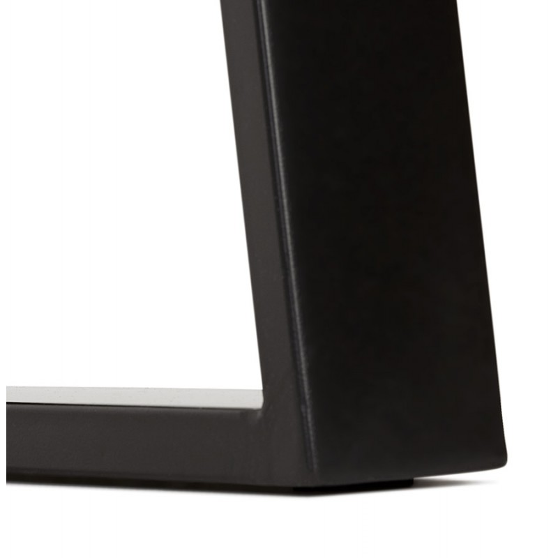 Consola de diseño en madera maciza de acacia y metal negro LANA (45x130 cm) (natural) - image 60831