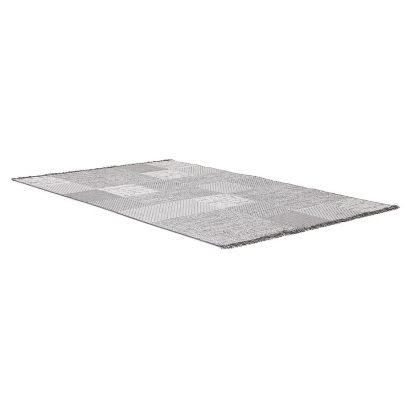 Rectangular design polypropylene carpet MARTINE (200x290 cm) (grey) - image 60863