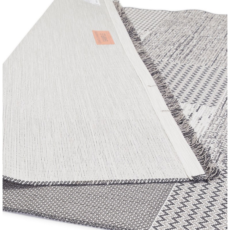 Rectangular design polypropylene carpet MARTINE (200x290 cm) (grey) - image 60870