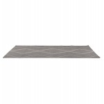 Alfombra rectangular de diseño en polipropileno YVAN (200x290 cm) (gris oscuro)