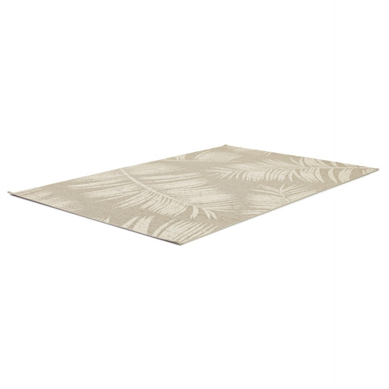 Rectangular design carpet in polypropylene JOUBA (200x290 cm) (beige) - image 60897