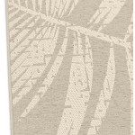 Rechteckiger Designteppich aus Polypropylen JOUBA (200x290 cm) (beige)