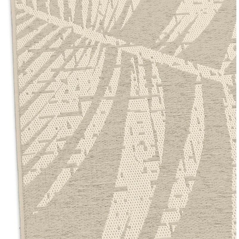 Alfombra rectangular de diseño en polipropileno JOUBA (200x290 cm) (beige) - image 60899