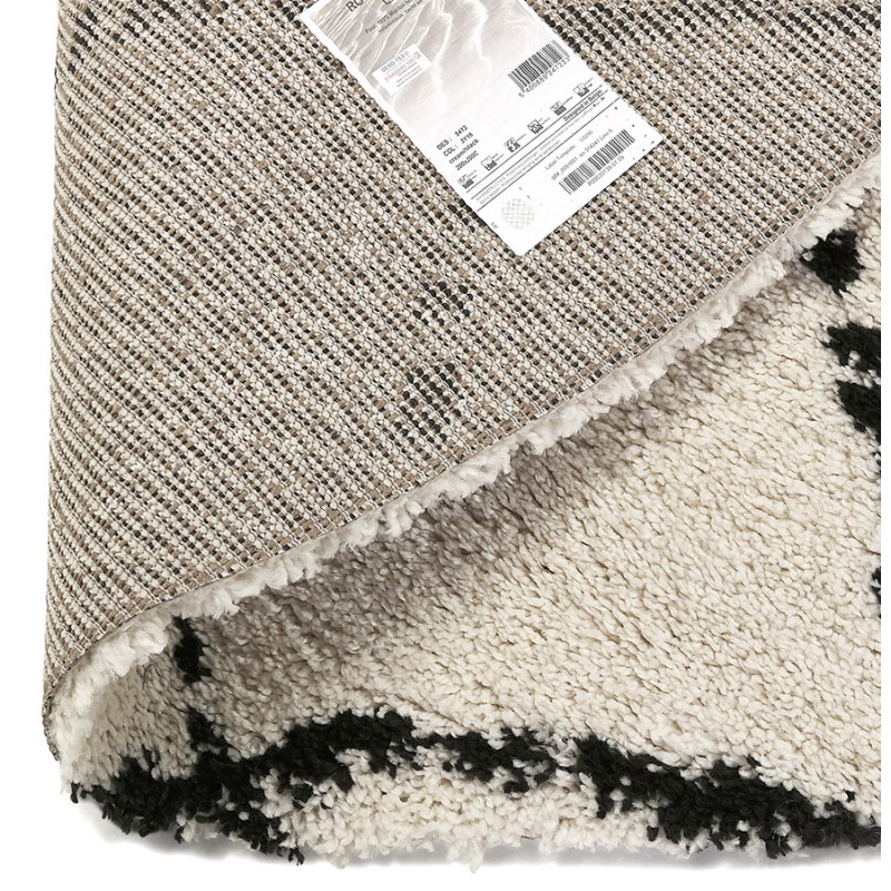 Berber runder Designteppich aus Polypropylen (Ø 200 cm) MAYA (beige) - image 60917
