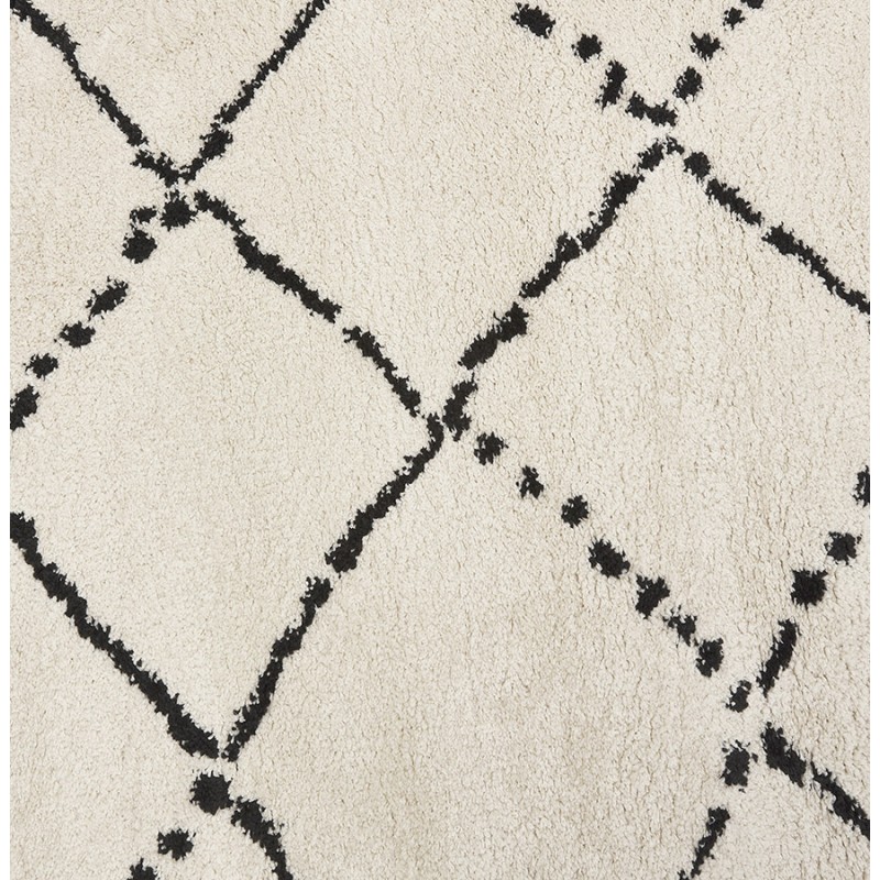 Berber rectangular design rug in polypropylene MAYA (240x330 cm) (beige) - image 60932
